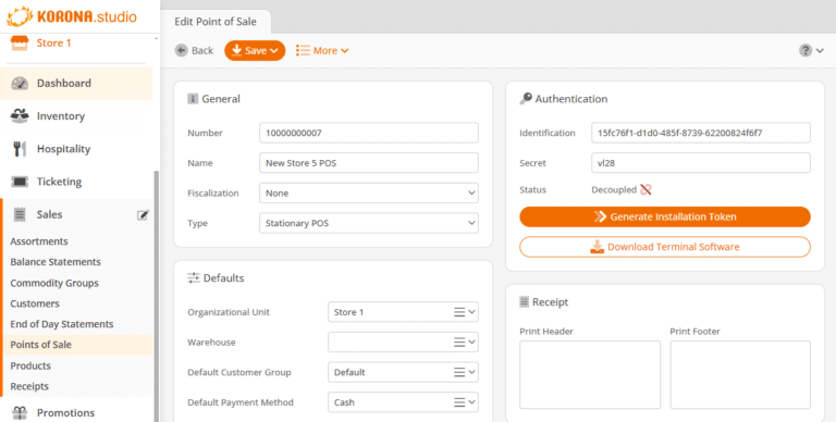 Getting Started with KORONA POS - KORONA POS Support Manual