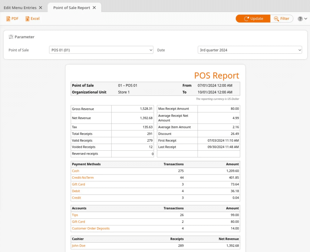 POS Report
