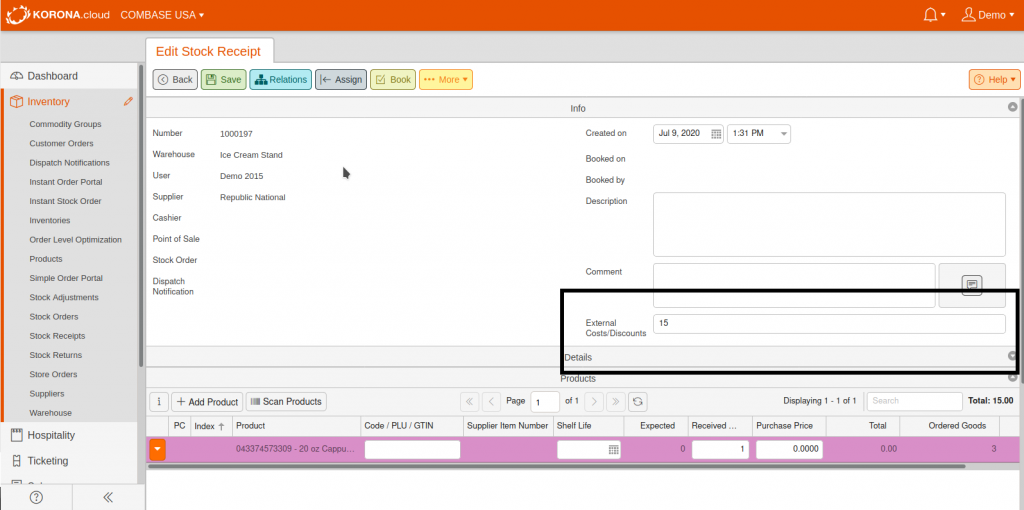 stockreceiptcost
