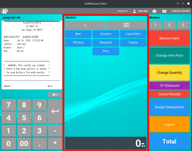 Create POS Buttons / Button Configuration - KORONA POS Support Manual